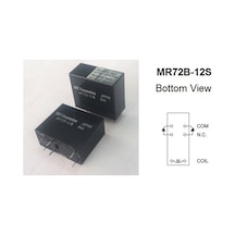 Mr72B-12S 6Pin'Li Röle Çift Kontak Normalde Kapaldır 12Vdc 5A