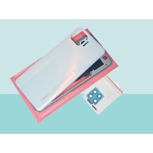 Oppo Reno 4 Lite Uyumlu Full Kasa Arka Kapak Batarya Kapağı - Beyaz Çok Renkli