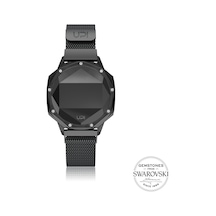 Upwatch Iconıc Black Set Wıth Swan Topaz Loop Band + Unisex Kol Saati