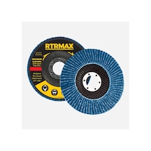 Zirkonyum Flap Disk Mavi Paslanmaz 60 Kum 115 Mm Rtrmax - Rdz11560 10 Adet