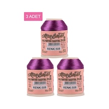 3 Adet Altınbaşak Oya Ve Dantel İpi 20 Gr - Royaleks - No: 508 Çok Renkli