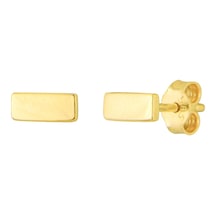 Goldkupe 14 Ayar Çubuk Altın Küpe 0,80 Gr-2056