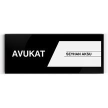 Kişiye Özel Avukat Duvar & Kapı İsimliği model 1
