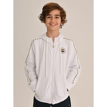 Fenerbahçe Beyaz Tribün Basic Çocuk Sweatshirt