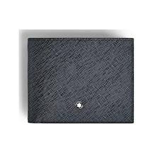 220384 Montblanc Sartorial 6 Cc Tweed Mavi Cüzdan Çok Renkli