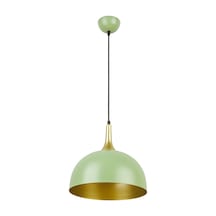 Manila Özel Tasarım Modern Dekoratif Cafe Mutfak Salon Yeşil Içi Gold Sarkıt Tekli Avize Diğer