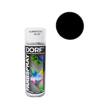 Dorf Mat Siyah Sprey Boya Siyah Vernikli Akrilik Ral9005 400Ml