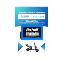 Stmax Extra Batarya Standart Kapasite Lifepo4 60v 18ah Elektrikli Motosiklet Bataryası