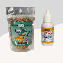 Ekol Pond Stick Color Karışık Japon Balığı Yemi 30gr + Fishvit Multivitamin 50cc