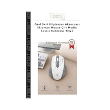 Özel Seri Bilgisayar Aksesuarı Ekipman Mouse Çift Modlu Sessiz Kablosuz Tm20