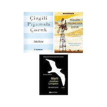 Çizgili Pijamalı Çocuk + Rüzgarı Dizginleyen Çocuk + Martı Jonathan Livingston 3 Kitap Set