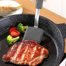 Mavi Silikon Çerez Spatula Turner Mini Brownie Spatula Isıya Dayanıklı Çizilmez Küçük Silikon Spatula Yapışmaz Tencere Flipper Pişirme Gereçleri