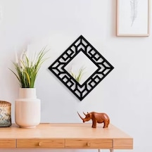 Mey İthalat 2'li Set Kırılmaz Pleksi Dekoratif Duvar Aynası - 22.5x22.5 Cm Geometrik Çerçeveli 1. Sınıf Ayna Çok Renkli