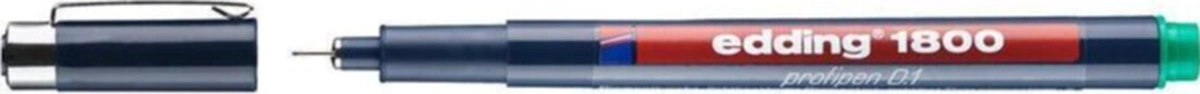 1800 Teknik Çizim Kalemi 0.1 Mm Yeşil Diğer