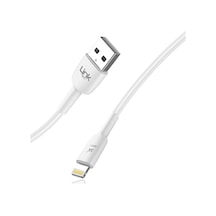 Linktech K606 Usb-a To Lightning 3A 2 MT Şarj Kablosu Beyaz