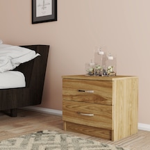 Moxen Mobilya Ceviz 2 Çekmeceli Komodin KMD2003