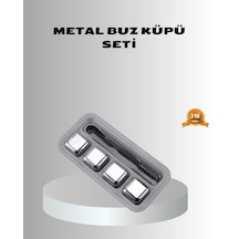 Paslanmaz Metal Buz Küpleri Seti Klipsli Sulandırmadan Soğutma Özellikli Renkli