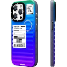 İphone 15 Pro Max Uyumlu Kılıf Youngkit The Secret Color Serisi Kapak Yeşil