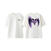 Thewert Second Choicp Tasarım Sırt Baskılı Pamuk Beyaz Oversize T-shirt