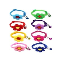 Ponpon Çiçekli Kedi Boyun Tasması 19x1 Cm Yeşil
