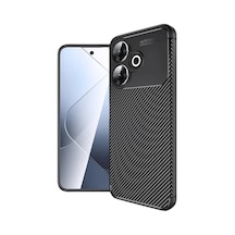 13 4g Kılıf Auto Focus Karbon Kapak - Siyah