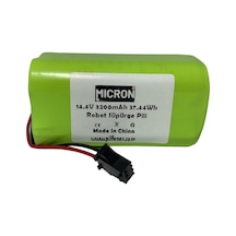 14.4v 3200mah Robot Süpürgeler İçin Uyumlu Pil Batarya Yüksek Kapasite Yüksek Performans, 1.5 Tek Renk