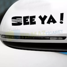 Seat Logo See Ya Yan Ayna Kaput Tampon Oto Sticker Yapıştırma 2Ad