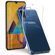 Samsung Galaxy A41 Kılıf Şeffaf Silikon Süper