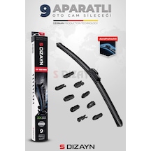 S-dizayn 9 Aparatlı Oto Cam Sileceği 70 Cm 28 İnç Universal A+ Kalite