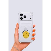 iPhone Uyumlu 17 Pro Max Kartlıklı Gülücük Desenli Kılıf Mh-hs0781-8471