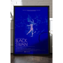 Black Swan Siyah Ahşap Çerçeveli Poster, Dekoratif Film Duvar Tablosu