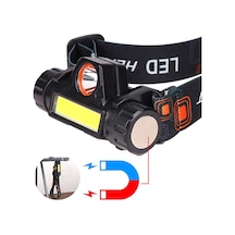 Şarjlı Dayanıklı Balıkçı Kafa Lambası Güçlü Led Aydınlatma Suya Dayanıklı Model Wt-056 Çok Renkli