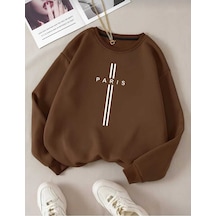 Kozia Outdoors Paris Dikey Baskılı Oversize Unisex O Yaka Sweaşhirt Kahverengi Kahverengi Kozia Outdoors Paris Dikey Baskılı Oversize Unisex O Yaka Sweaşhirt Kahverengi Kahverengi