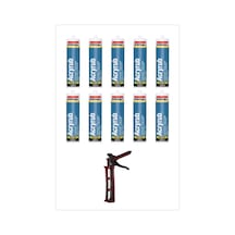 Soudal Silikonize Akrilik Mastik Beyaz 500gr 10 Adet 1 Adet Tabanca Soudal Silikonize Akrilik Mastik Beyaz 500gr 10 Adet 1 Adet Tabanca