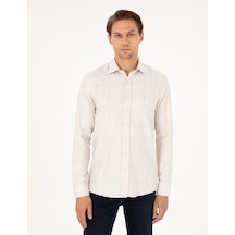 Pierre Cardin Erkek Bej Gömlek Desenli 50292229-vr011 Bej