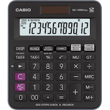 Casio Mj-120dplusbkwadpw Hesap Makinesi Desktop Gri - Siyah