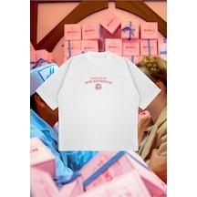 Tarzsokak Directed By Wes Anderson Baskılı Oversize Unisex Pamuklu Nefes Alan Kalın Kumaşlı Beyaz