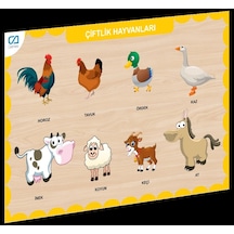 Caahs-3211 Ca Games Ahşap Çiftlik Hayvanları Bul-tak