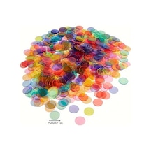 Cordial 100 Parça Çok Renkli Sayma Çemberi - 25mm Şeffaf Ve Mat Eğitim Araçları