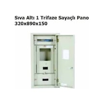 Sıva Altı 1 Trifaze Sayaçlı Pano 320x890x150