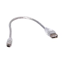 Usb 5 Pin Erkek Usb Disi Apple Uyumlu iPod Kablosu Seffaf