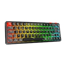 Rampage Yoru Mini Pro Siyah/gri 3 Modlu Rgb Mekanik Oyuncu Klavyesi
