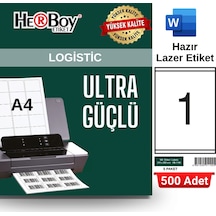Herboy Hb-1100 210 X 280 Mm A4 Laser Etiket 500 Adet