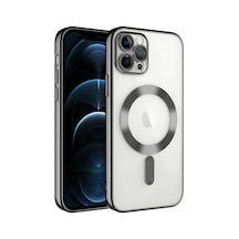 Apple Uyumlu iPhone 11 Pro Max Kılıf Kamera Korumalı Magsafe Wireless Ş
