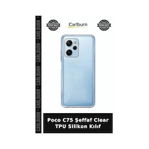 Poco C75 Şeffaf Clear Tpu Silikon Kılıf Cep Kılıfı Arka Kapak Telefon Ünitesi çok renkli