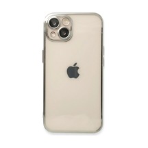 Apple İphone 13 Kılıf Razer Lensli Silikon - Gümüş 0.2M-Çok Renkli