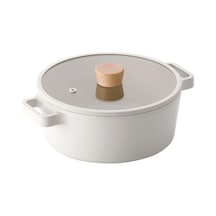 Neoflam Fika Cam Kapaklı Alüminyum Döküm Tencere 24 Cm Diğer