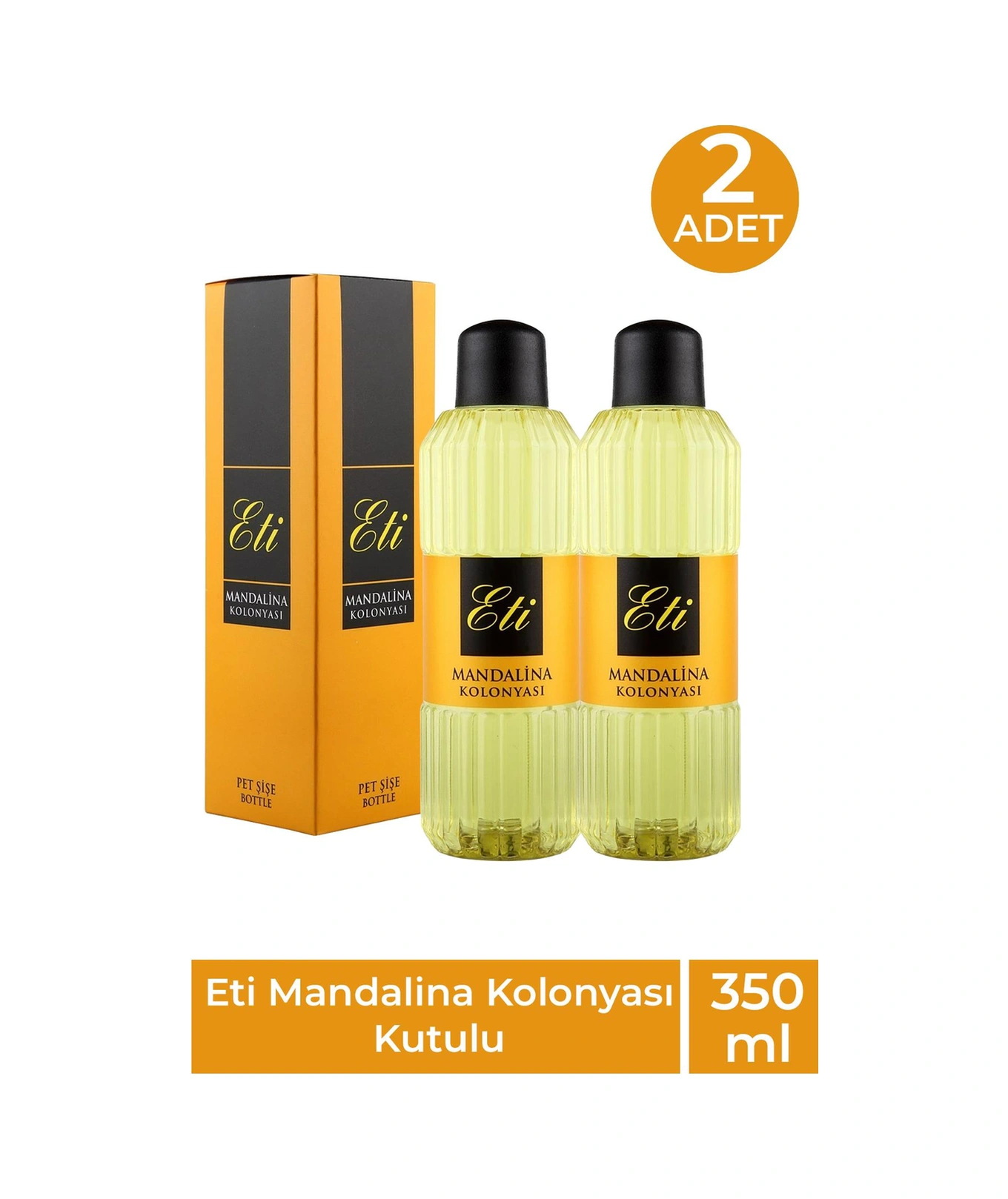Eti Mandalina Kolonyası 350 Ml 2 Adet