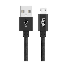 Linktech K542 Micro Usb Örgü Metal 30 CM Şarj Kablosu