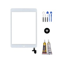 Apple Uyumlu iPad  Mini 2 A1489-a1490-a1491 Servis Home Tuşlu Dokunmatik Beyaz + Montaj Seti